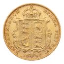 1892 Victoria Jubilee Head UK Half Sovereign Coin