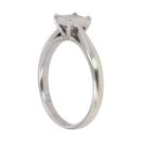 9ct White Gold 0.25ct Princess Cut Diamond Cluster Ring