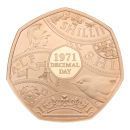 2021 50th Anniversary of Decimal Day 1971 UK 50p Coin