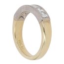 18ct Yellow and White Gold 0.70ct Princess Cut Diamond Half Eternity Ring