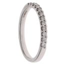 9ct White Gold 0.25ct Brilliant Cut Diamond Half Eternity Ring