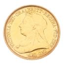 1893 Victoria Old Head Australia Half Sovereign Coin