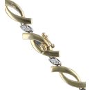 18ct Yellow Gold 0.84ct Brilliant Cut Diamond Necklace 18"