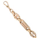 9ct Yellow Gold Stars and Bars Bracelet 8.5"