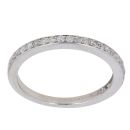 9ct White Gold 0.25ct Brilliant Cut Diamond Half Eternity Ring