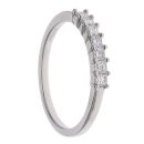 Platinum 0.33ct Princess Cut Diamond Seven Stone Eternity Ring