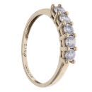 9ct Yellow Gold Cubic Zirconia Five Stone Ring