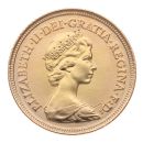 1982 Elizabeth II Decimal Portrait UK Half Sovereign Coin
