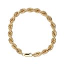 9ct Yellow Gold Rope Bracelet 8.5"