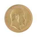 1903 Edward VII Large Head UK Full Sovereign Coin