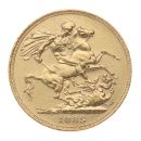 1883 Victoria Old Head Australia Full Sovereign Coin