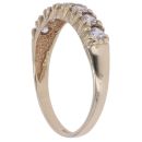 9ct Yellow Gold Cubic Zirconia Half Eternity Ring