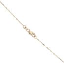 9ct Yellow Gold 0.50ct Brilliant And Baguette Cut Diamond Cluster Pendant And Chain 16"