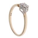 9ct Yellow Gold 0.25ct Brilliant Cut Diamond Cluster Ring