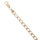 9ct Yellow Gold Curb Bracelet 8"