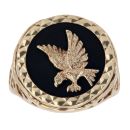 9ct Yellow Gold Eagle Fancy Signet Ring