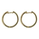 18ct Yellow Gold 0.55ct Brilliant Cut Diamond Hoop Earrings