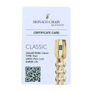 14ct Yellow Gold Monaco Curb Classic Plain Lock Bracelet 8.5"