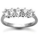18ct White Gold 1.00ct 5 Stone Diamond Ring