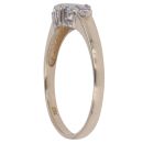 9ct Yellow Gold Opal and Cubic Zirconia Ring