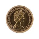 1982 Elizabeth II Decimal Portrait UK Half Sovereign Coin