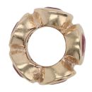 14ct Yellow Gold Pandora Ruby Light Spacer Charm