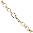 9ct Yellow Gold St George Fancy Pendant and Belcher Chain 26"