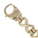 9ct Yellow Gold Crosses Fancy Bracelet 8"