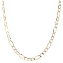 9ct Yellow Gold Figaro Chain 18"