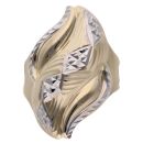 14ct Yellow And White Gold Patterned Ring