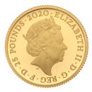2020 Queen 1/4oz UK Boxed with Proof Coin