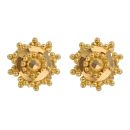 22ct Yellow Gold Granulation Stud Earrings