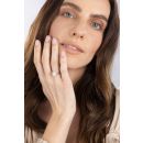Silver 18ct Yellow Gold Plated 1.00ct Lab Grown Diamond Cluster Ring