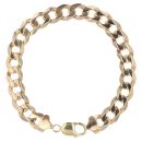 9ct Yellow Gold Curb Bracelet 10"