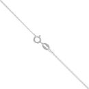 Silver Cubic Zirconia and Blue Gemstone Cluster Pendant and Chain 18" By Icesia