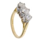 18ct Yellow Gold 1.50ct Brilliant Cut Diamond Trilogy Ring