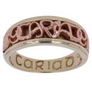 9ct Yellow and Rose Gold Cariad Clogau Ring