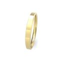 18ct Yellow Gold Soft Chamfered Edge Wedding Band 2.5mm