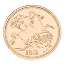 2019 Elizabeth II Fifth Portrait UK Full Sovereign Coin