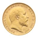 1908 Edward VII Large Head UK Half Sovereign Coin