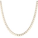 9ct Yellow Gold Curb Chain 22"