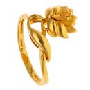 22ct Yellow Gold Lotus Ring