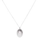 9ct White Gold 0.60ct Brilliant Cut Diamond Fancy Pendant And Chain 18"