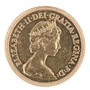 1982 Elizabeth II Decimal Portrait UK Half Sovereign Coin