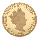 2021 Elizabeth II Fifth Portrait UK Half Sovereign Coin