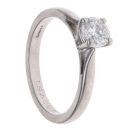 Platinum 0.60ct Brilliant Cut Diamond Solitaire Ring