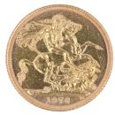 1976 Elizabeth II Decimal Portrait UK Full Sovereign Coin