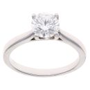 Platinum 1.07ct Brilliant Cut Lab Grown Diamond Solitaire Ring
