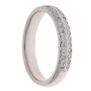 Platinum 0.40ct Brilliant Cut Diamond Half Eternity Ring