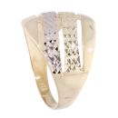 14ct Yellow and White Gold Signet Ring